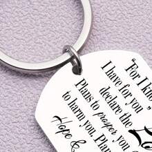 1pc And Christian Gifts Keychains For Men Bible And Keychains Jeremiah 29:11 Keychains For Father Goddard Baptism Christmas Easter Valentine's Day Gifts Car Accessories Bag Charm School Cute Goth Y2k Halloween Accessories Teachers Day Gift Ideas