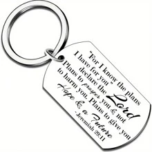 1pc And Christian Gifts Keychains For Men Bible And Keychains Jeremiah 29:11 Keychains For Father Goddard Baptism Christmas Easter Valentine's Day Gifts Car Accessories Bag Charm School Cute Goth Y2k Halloween Accessories Teachers Day Gift Ideas