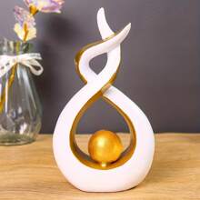 1pc Abstract Sculpture Modern Home Decoration Living Room Desktop Office Decoration - Multicolor - View 1