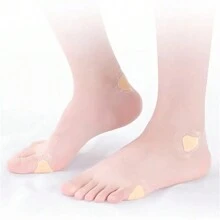 Protector de talón de gel 10 piezas, adhesivo de pie, almohadilla de forro de talón, adhesivo para el cuidado de los pies del zapato