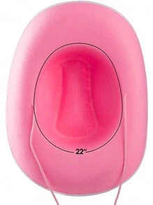 1Pc Women's Cowboy Hat, Felt Material, Adult Size Fits Most Women And Adults, Suitable For Bachelorette Parties, Costume Play, Parties And Dress Up Cowgirl Hat Boho Halloween