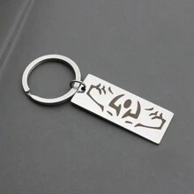 1pc Gojo Keychain, Unisex Anime Cartoon Keychain, Ornament For Bag And Gift - Multicolor - View 1