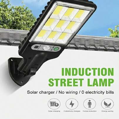 1/2/4/6/8pcs 8000W Solar LED Lights, Waterproof Outdoor Wall Lamp With Adjustable Motion Sensor And Remote Control - No Battery Needed, Suitable For Garden, House, Yard, Garage Lighting