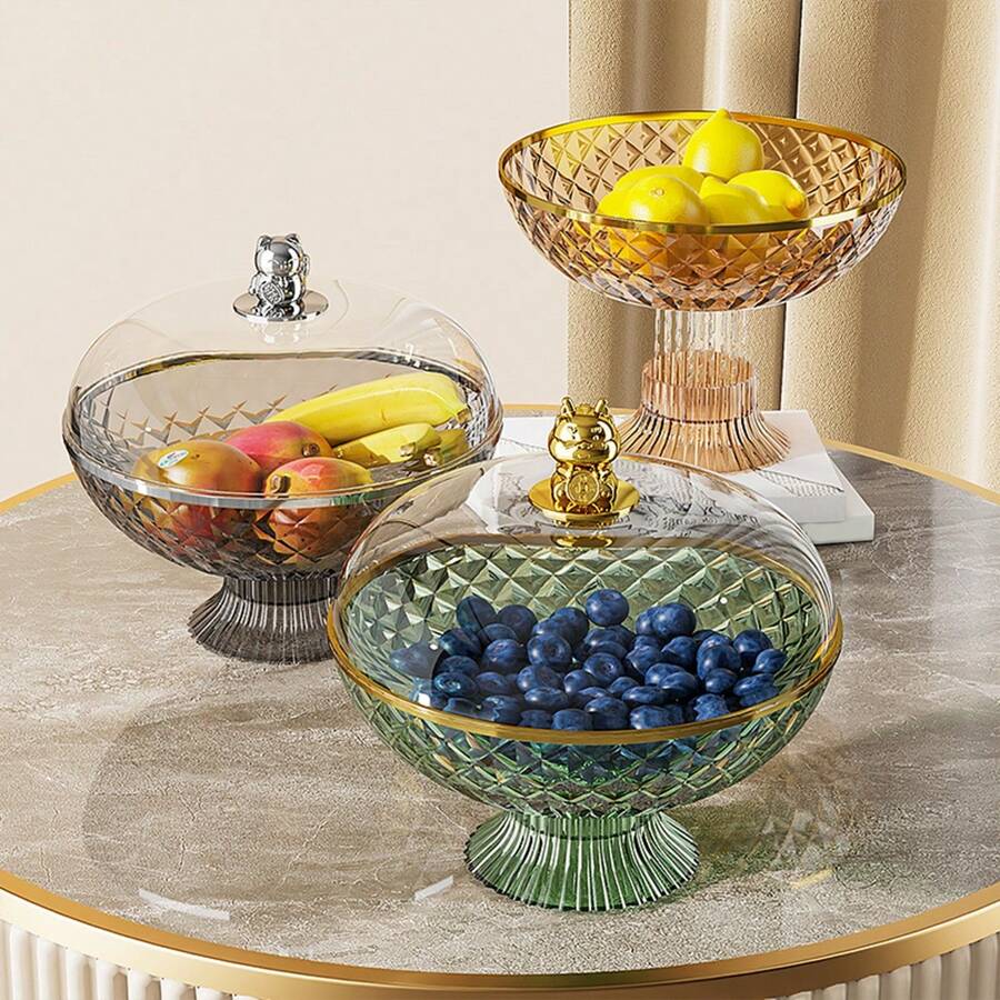 Koowaa Snack Schale Mit Telefonhalter - Doppelschicht Snackbox Für Nüsse