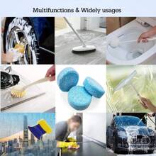 100PCS 2024 Nieuwe Auto Voorruit Cleaner Auto Bruistablet Glas Water Solid Cleaner Universele Auto Accessoires Spray Cleaner