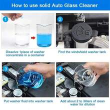 100PCS 2024 Nieuwe Auto Voorruit Cleaner Auto Bruistablet Glas Water Solid Cleaner Universele Auto Accessoires Spray Cleaner