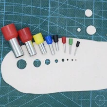 8 buc Mini tăietoare de lut cercei gaură rotundă Hollow Punch face DIY lut polimeric bijuterii instrumente 1 mm-11 mm amestec culoare aleatorie