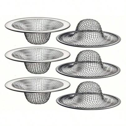 1pc Stainless Steel Filter Screen For Draining Rice & Residue Left From Vegetables