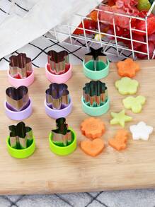 Set di forme tagliapasta per verdure da 1,5" - Mini tagliapasta per biscotti, stampini per frutta, dolci e paste per stampi da forno e accessori per integratori alimentari - Multicolore - Visualizzare 9