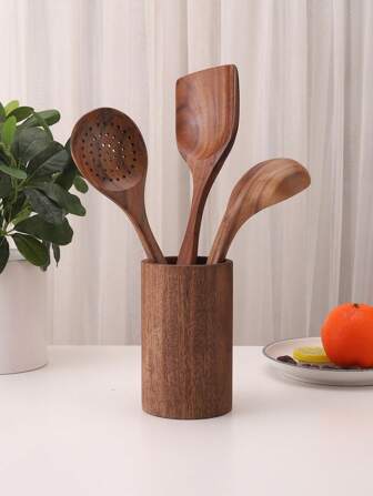 1 pièce Support de rangement pour baguettes et cuillère en bois de rose
