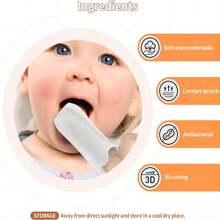 32 Peças Lenços de Limpeza para Dedos de Bebê, Limpador de Língua para Recém-Nascidos, Escova de Dentes para Dedos de Bebê para Limpeza de Dentes, Limpa Superfície da Língua, Adequado para Bebês de 0 a 36 Meses