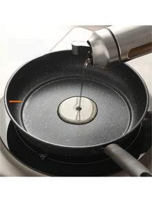 1pc Thickened 21CM Maifan Stone Non-Stick Frying Pan For Home Use, Suitable For Steak, Pancakes, Fried Eggs, Pancakes, And Induction Cooker