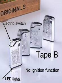 1 款電動人打火機顏色隨機,特技玩具,特技電人惡搞仿真打火機惡作劇玩具 - 彩色 - 查看 9
