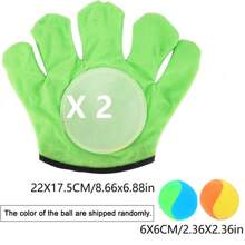 Juguete de Guante de Pelota Pegajosa de Ventosa, Pelota de Juego de Deportes al aire libre, Pelota de atrapar y lanzar en la palma, Juguete de Juego de Fiesta de Playa, Regalo de Pascua, Regalo del Día del Niño, Conjuntos de Juegos al aire libre para patio trasero, Regalos para Niños en el Día del Niño - Beis - Ver 10