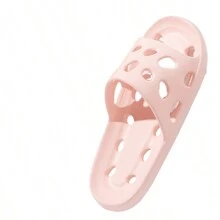Pantofole estive per uso domestico interno, ciabatta antiscivolo e asciugatura rapida con design a forelleni - Rosa - Visualizzare 3