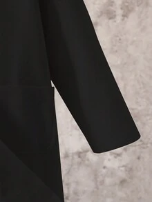 Chłopięcy, wiosenny, jednorzędowy, gładki, modny płaszcz z kołnierzykiem w stylu retro, swobodny, średniej długości, unisex trencz w minimalistycznym stylu