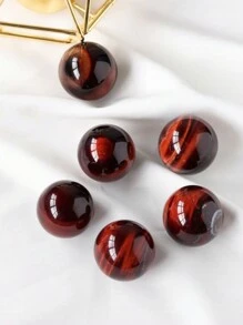 1pc Natural Red Tiger Eye Crystal Ball, Crystal Healing Specimen, Meditation Stone, Spherical Crystal To Enhance Human Body Resistance