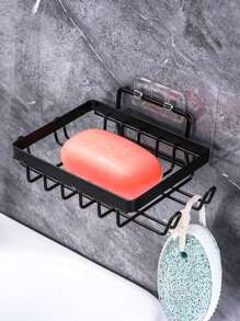 1pc Wall Mounted Soap Dish Home Bathroom Decor Back To School