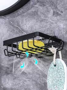 1pc Wall Mounted Soap Dish Home Bathroom Decor Back To School