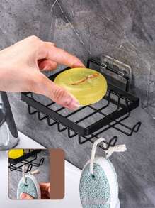 1pc Wall Mounted Soap Dish Home Bathroom Decor Back To School