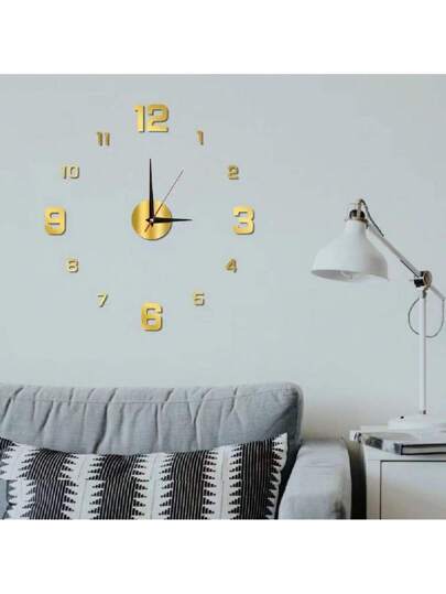 Night Verlichting Klok DIY Wand Creative Spiegel Finish Sticker Clock,Home ,Room Birthday Graduation Bedroom Dormitory Back To School view 5
