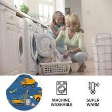 1pc Excavator Game Style Flannel Fleece Blanket, Modern Style Polyester Fiber Rectangular Blanket Suitable For Multiple Scenes Use