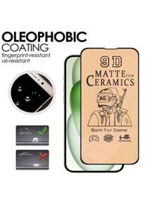 2pcs Matte Screen Protector Compatible With Samsung Galaxy S24 ULTRA S23 S22 S21 FE S20 Plus S9 S8 Note 20 10 9 8 Ceramic Soft Film - Clear - View 7