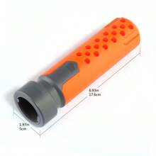 1pc Toys Muffler Accessories Modified Front Tube Decoration For Nerf Orange Grey For Nerf Gun Accessory - Apricot - View 5
