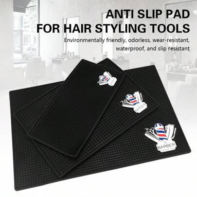 Salon Tool Tray Silicone Non-Slip Mat, Scissors Holder Pad, Heat Resistant Mat, Black Silicone Pad For Barbershop, Slick Back Brush, Barber Accessories, Hair Dryer, Hair, Barber, Hair Tools, Hair Products, Edge Brush, Styling Brush, Barber Accessories, Hair Dryer, Hair Stuff, Hair Spray, Curly Hair Products, Hair Cutting Scissors, Christmas, Barbershop, Barber Accessories, Hairdressing, Hair Dryer, Curly Hair Brush, Hairdressing Equipment, Hairstyle, Hairdressing, Barber, Barber Accessories, Barbershop, Hairdressing Equipment