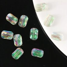 10 peças Contas de Vidro Facetadas de Qualidade Premium 7*9mm, Contas de Grade de Cristal Artificial de Vidro para Fabricação de Joias DIY