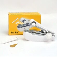 Máquina de coser portátil mini manual de mano para hogar y viajes - Blanco - Ver 4