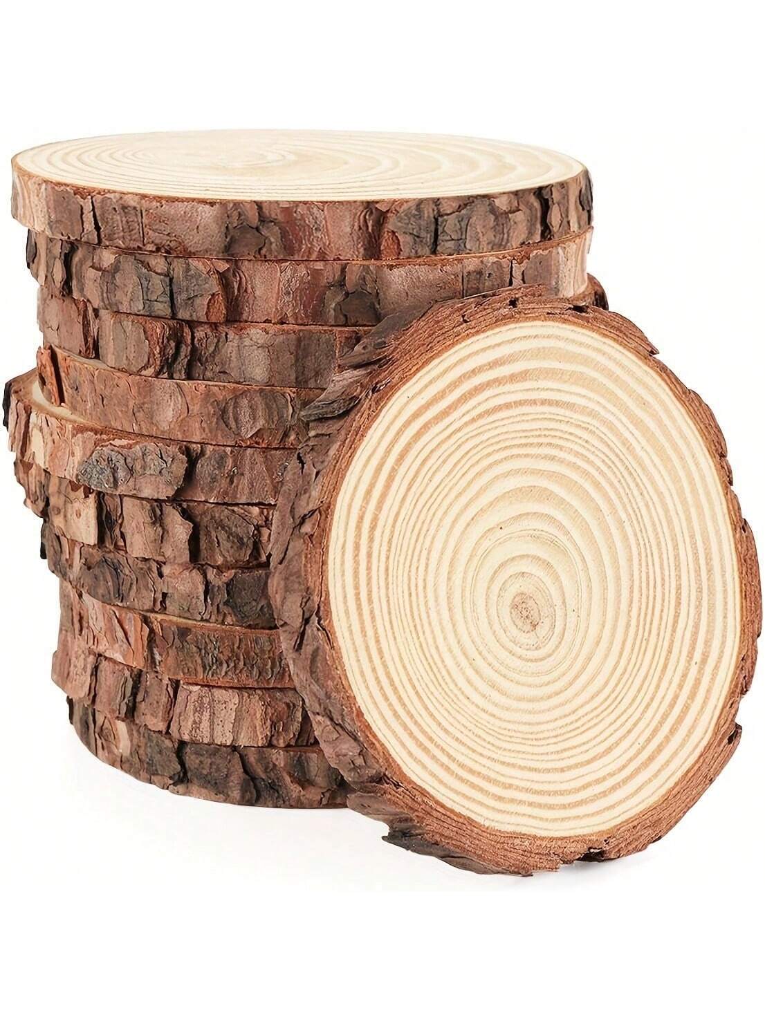 10 db natúr fa korong kéreggel