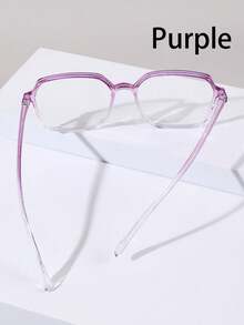 1 Pair Of Plain And Simple Full-Frame Plastic Square Eyeglasses For Women, Suitable For Computer Work, Decoration, From Mobile Phones, And Playing Computer Games. - Multicolor - View 7
