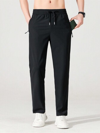 男友款男士时尚休闲户外运动冰丝裤，适合徒步旅行、骑自行车、秋季