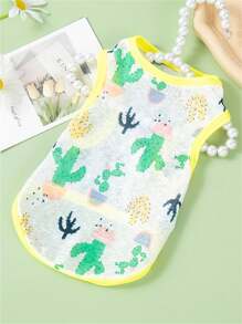 1件装狗狗防晒T恤背心，超薄透气降温外套，适合小型和中型犬，是夏季散步、狩猎、运动和户外远足的理想之选 - 綠色 - 查看 10