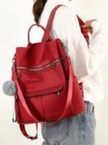 Women's Waterproof Anti-Theft Backpack Latest Fashion 18012 - Grey - View 6