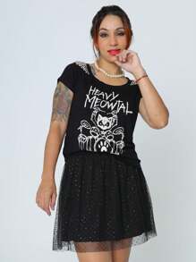 Women T-Shirts - 黑色 - 查看 1