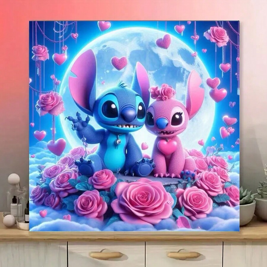 5D Diy Round Diamond Full Diamond Art Painting Kit Cute Cartoon Anime