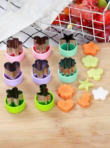 Set di forme tagliapasta per verdure da 1,5" - Mini tagliapasta per biscotti, stampini per frutta, dolci e paste per stampi da forno e accessori per integratori alimentari - Multicolore - Visualizzare 5