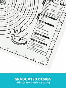 1 Piece Pink Non-Slip Non-Stick Flour Dough Kneading Mat Baking Mat Rolling Mat Mixing Mat Back To School - EVA Dough Kneading Pad - View 4