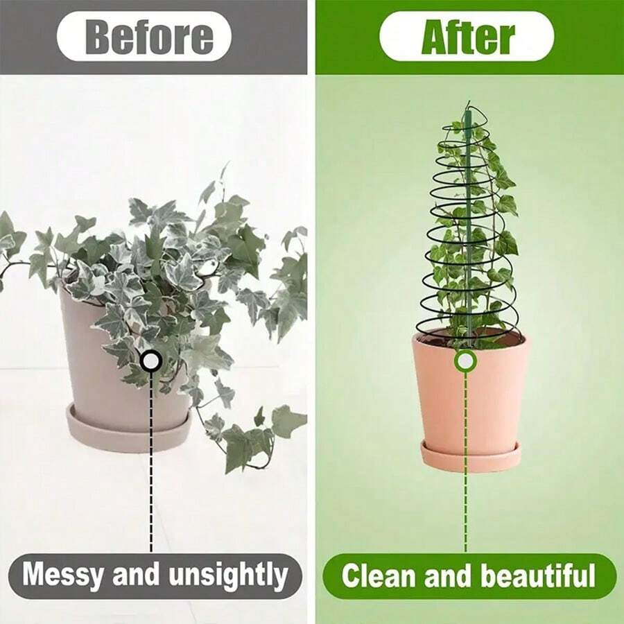 Plant Stand Climbing Pergola Spiral Hoop Stand Potted Vine Climbing