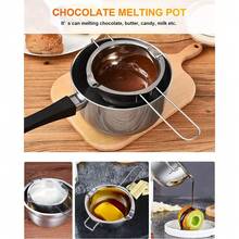304  Stainless Steel Double Boiler Pot For Melting Chocolate, Candy And Candle Making - Silver - View 4