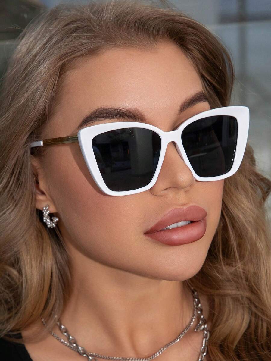 Vintage Cat Eye Round Frame Sunglasses Unisex Fashion Classic