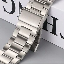 1入組三珠狀不鏽鋼竹節錶帶，適用於38/40/41/42/44/45/49mm，帶有方便調節扣環，與Apple Watch Ultra/SE/8/7/6/5/4/3/2/1兼容 - 銀色 - 查看 4