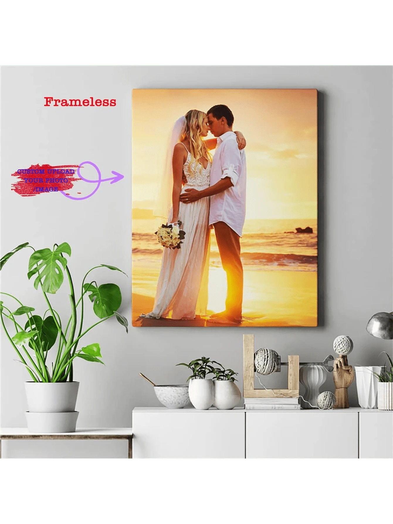 Stampa Su Tela Personalizzata Con Tua Foto - Decorazione Casa O Regalo Indimenticabile - Foto 12