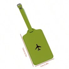 Fashionable And Lightweight PU Leather Luggage Tag With Simple And Stylish Airplane Pattern For Students, Ladies, Gentlemen, Holiday Travelers, Anti-Theft Baggage Tag Travel Essentials For Travel Backpack Travel Bag Luggage Suitcase Travel Gear Back To School Bag For School School Accessories School Stuff - Multicolor - View 8