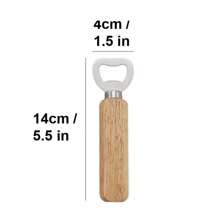 不銹鋼啤酒瓶開機，調酒師木製啤酒瓶開，蘋果酒酒瓶開，葡萄酒瓶開，配木質手柄刻字禮物套裝，適合婚禮、派對、家庭、廚房、餐廳、啤酒罐開啟 - 開瓶器 - 查看 2