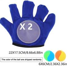 Juguete de Guante de Pelota Pegajosa de Ventosa, Pelota de Juego de Deportes al aire libre, Pelota de atrapar y lanzar en la palma, Juguete de Juego de Fiesta de Playa, Regalo de Pascua, Regalo del Día del Niño, Conjuntos de Juegos al aire libre para patio trasero, Regalos para Niños en el Día del Niño - Beis - Ver 11