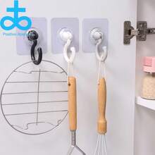 1 móc treo trần xoay, móc treo ngược trần, móc chuyên dụng không khoan và không để lại dấu vết, móc treo trần treo tường có keo dán chắc chắn - Nhiều màu - Xem 5