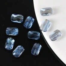 10 peças Contas de Vidro Facetadas de Qualidade Premium 7*9mm, Contas de Grade de Cristal Artificial de Vidro para Fabricação de Joias DIY